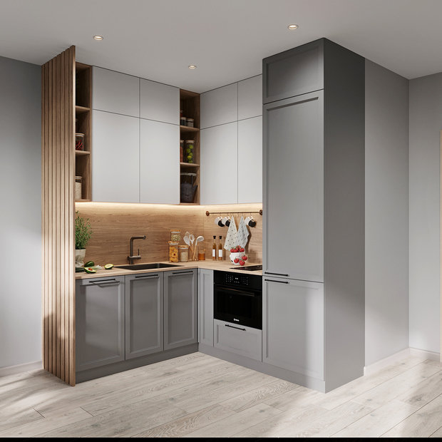 Фото из портфолио Студия 30м2 под сдачу – фотографии дизайна интерьеров на INMYROOM