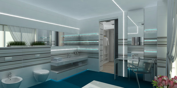 Фотография: Ванная в стиле Современный, Хай-тек, Дом, Минимализм, Проект недели – фото на INMYROOM
