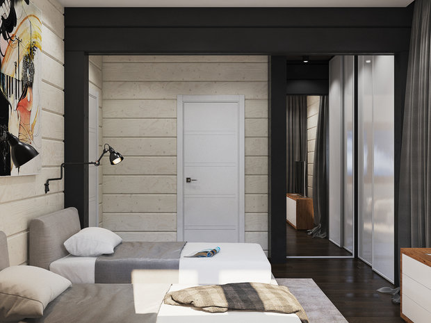 Фото из портфолио Дом из бруса 1-ый этаж – фотографии дизайна интерьеров на INMYROOM