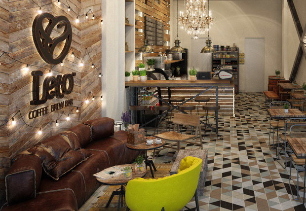 Фото из портфолио Leto brew bar – фотографии дизайна интерьеров на INMYROOM