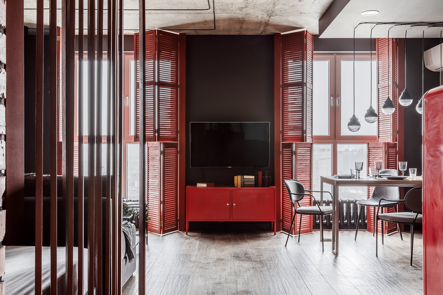 Фотография: Кухня и столовая в стиле Лофт, Современный, Квартира, Студия, Проект недели, Краснодар, Монолитный дом, до 40 метров, 40-60 метров, Андрей Попов – фото на INMYROOM Фотография: Кухня и столовая в стиле Лофт, Современный, Квартира, Студия, Проект недели, Краснодар, Монолитный дом, до 40 метров, 40-60 метров, Андрей Попов – фото на INMYROOM