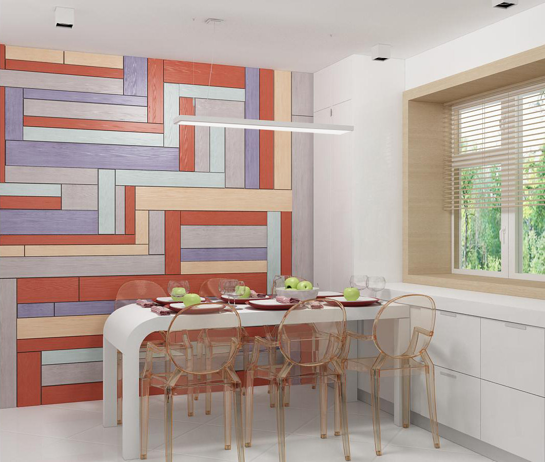 Фото из портфолио Кухня белая с ярким акцентом – фотографии дизайна интерьеров на INMYROOM Фото из портфолио Кухня белая с ярким акцентом – фотографии дизайна интерьеров на INMYROOM