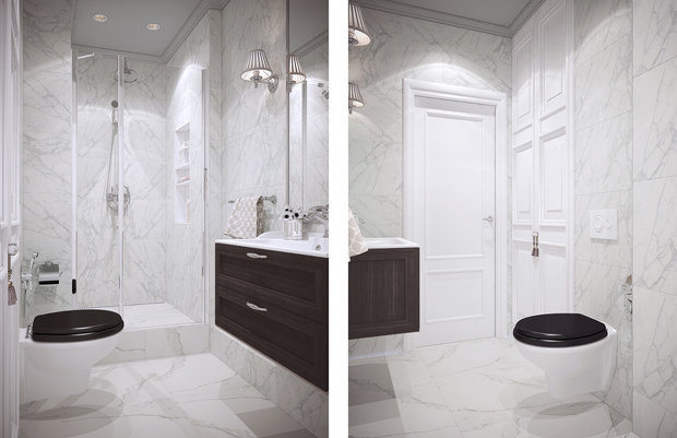 Фото из портфолио Квартира на 20-м этаже – фотографии дизайна интерьеров на INMYROOM