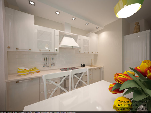 Фото из портфолио Квартира 45 кв.м. на Романова – фотографии дизайна интерьеров на INMYROOM
