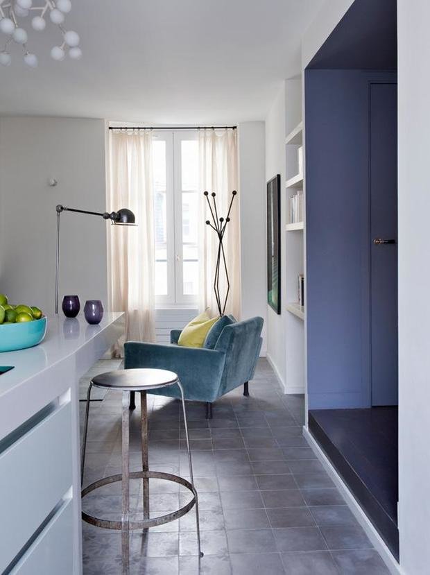 Фото из портфолио Тонкая игра ярких цветов : Розово-лилового и Цвета морской волны – фотографии дизайна интерьеров на INMYROOM