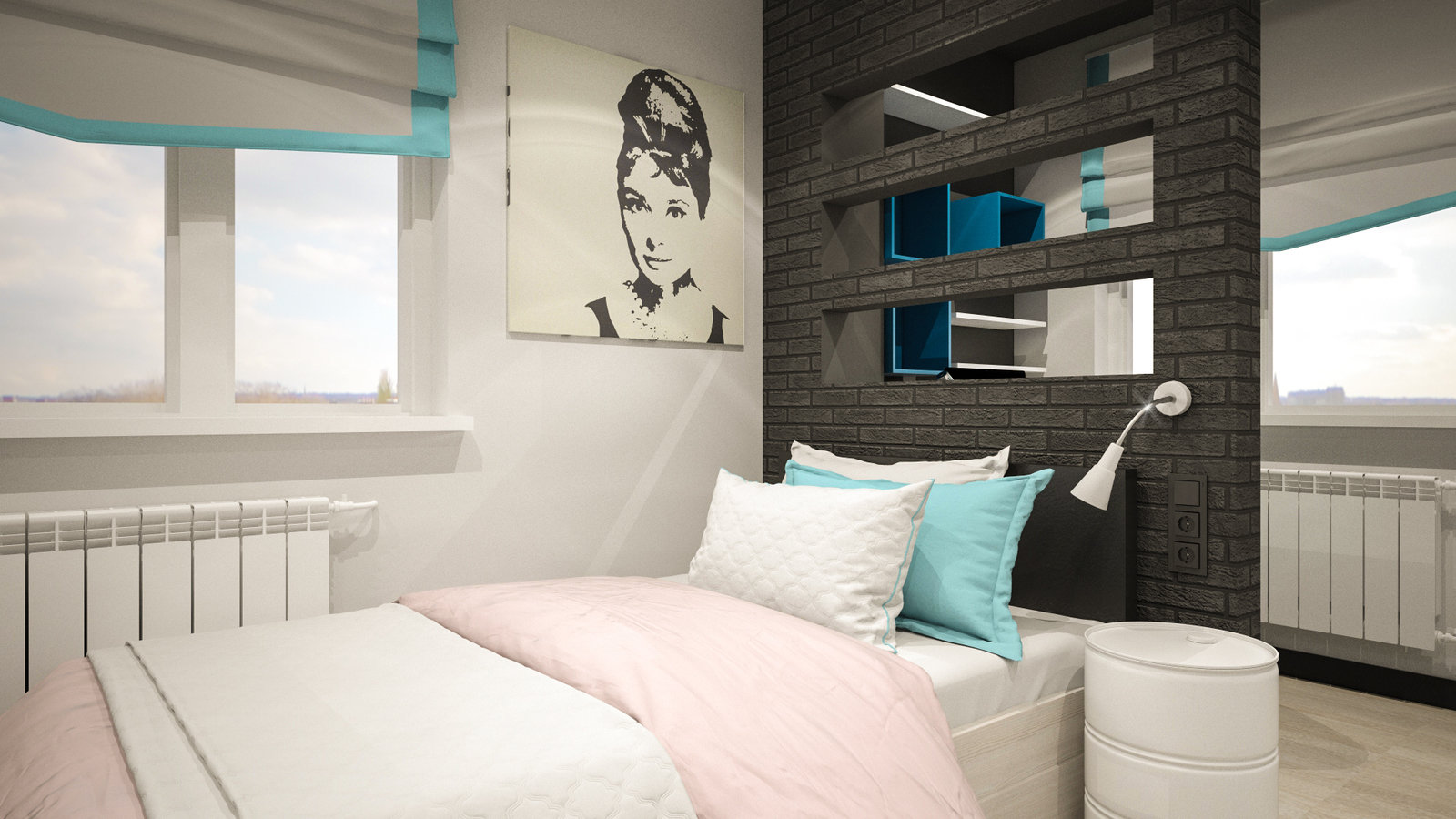 Фото из портфолио Интерьер двухкомнатной квартиры для молодой семьи – фотографии дизайна интерьеров на INMYROOM Фото из портфолио Интерьер двухкомнатной квартиры для молодой семьи – фотографии дизайна интерьеров на INMYROOM