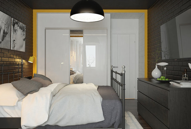 Фото из портфолио 2-к квартира, 67 м2 – фотографии дизайна интерьеров на INMYROOM