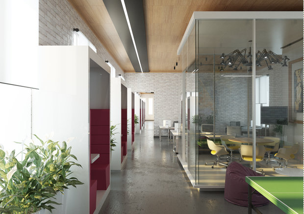 Фото из портфолио Дизайн офиса 450 кв.м. – фотографии дизайна интерьеров на INMYROOM