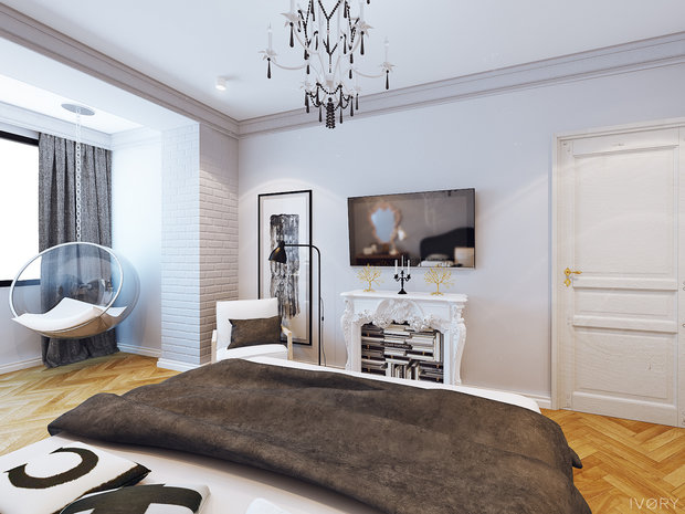 Фотография: Спальня в стиле Эклектика – фото на INMYROOM