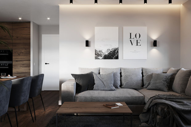 Фото из портфолио Квартира для молодой семьи – фотографии дизайна интерьеров на INMYROOM