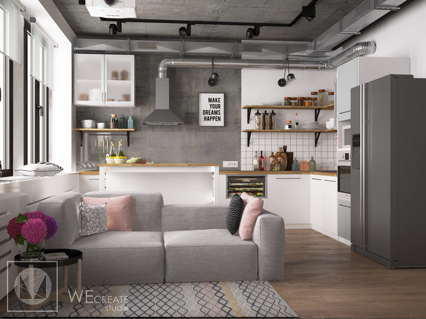 Фото из портфолио Эклектика с элементами лофта – фотографии дизайна интерьеров на INMYROOM