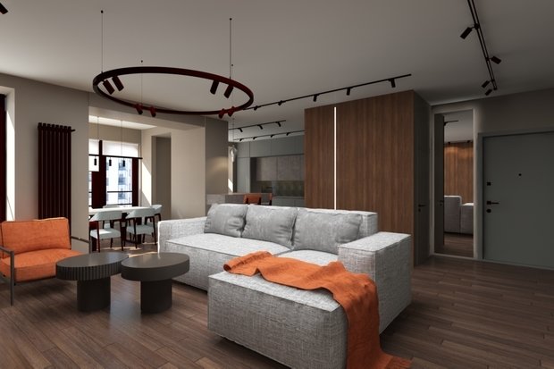 Фотография: Гостиная в стиле Современный, Минимализм – фото на INMYROOM