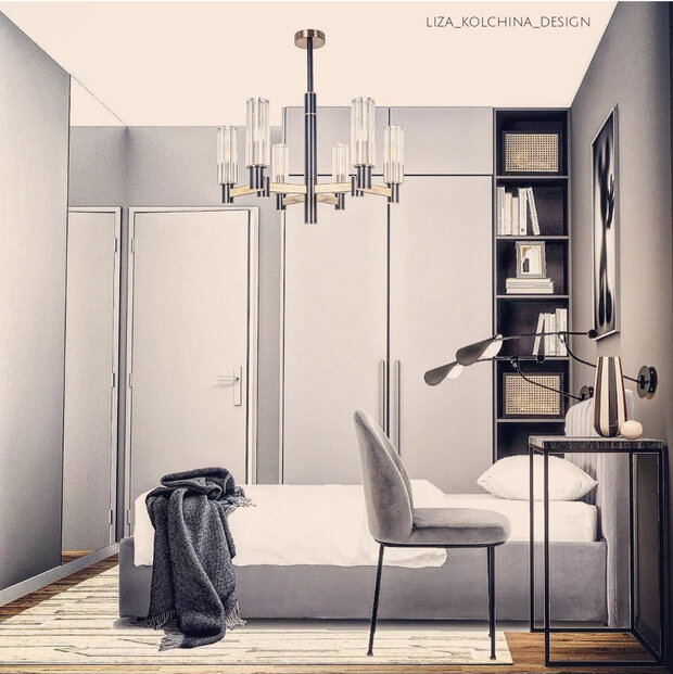 Фото из портфолио Проект лаконичной спальни – фотографии дизайна интерьеров на INMYROOM