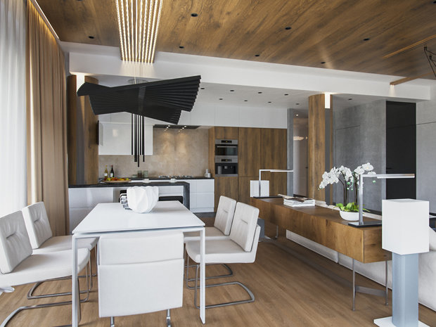 Фотография: Кухня и столовая в стиле Хай-тек, Советы, Гид, как оформить кухонный фартук, энциклопедия_отделка – фото на INMYROOM