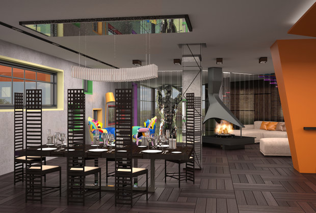 Фото из портфолио Дом для Сергея Шнурова – фотографии дизайна интерьеров на INMYROOM