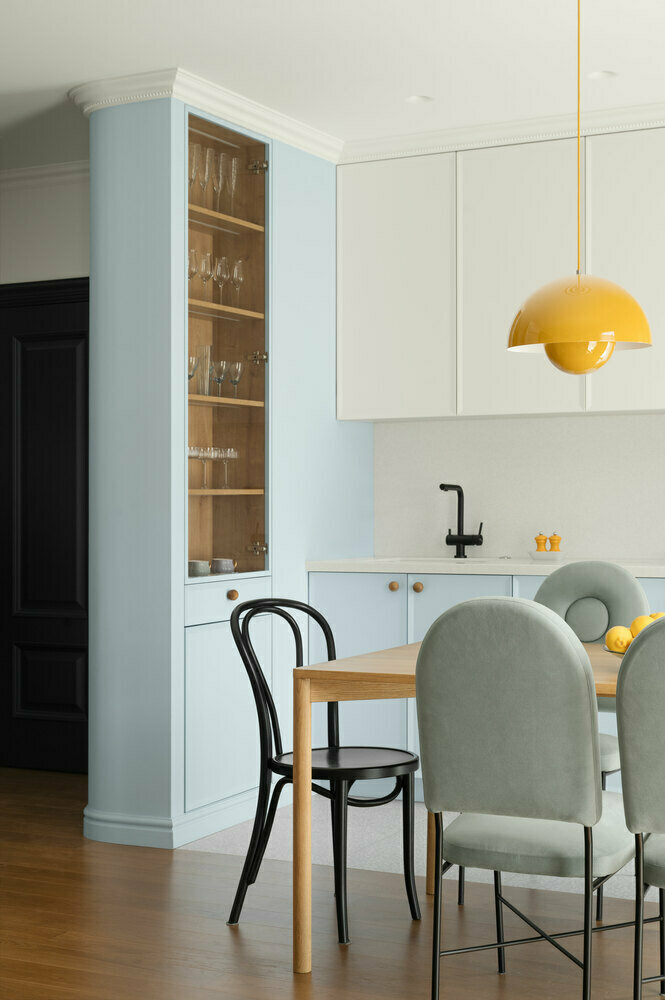 Фотография: Кухня и столовая в стиле Современный, Квартира, Проект дня, Минск, 3 комнаты, 60-90 метров, Индивидуальный проект, Dizzo Design – фото на INMYROOM