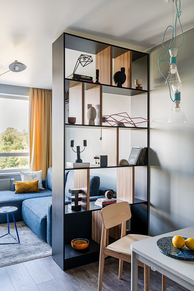 Фотография: Гостиная в стиле Современный, Квартира, Проект недели, Казань, 2 комнаты, 40-60 метров, Элина Коба – фото на INMYROOM