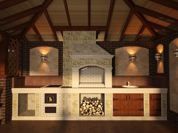Фото из портфолио BBQ House Irbis – фотографии дизайна интерьеров на INMYROOM