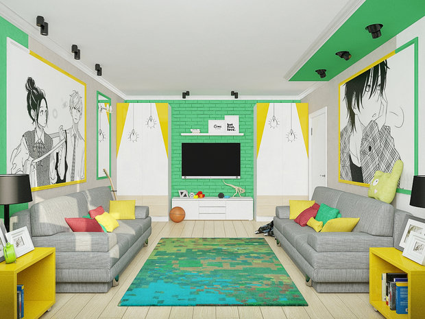 Фото из портфолио концепция детской для подростков – фотографии дизайна интерьеров на INMYROOM