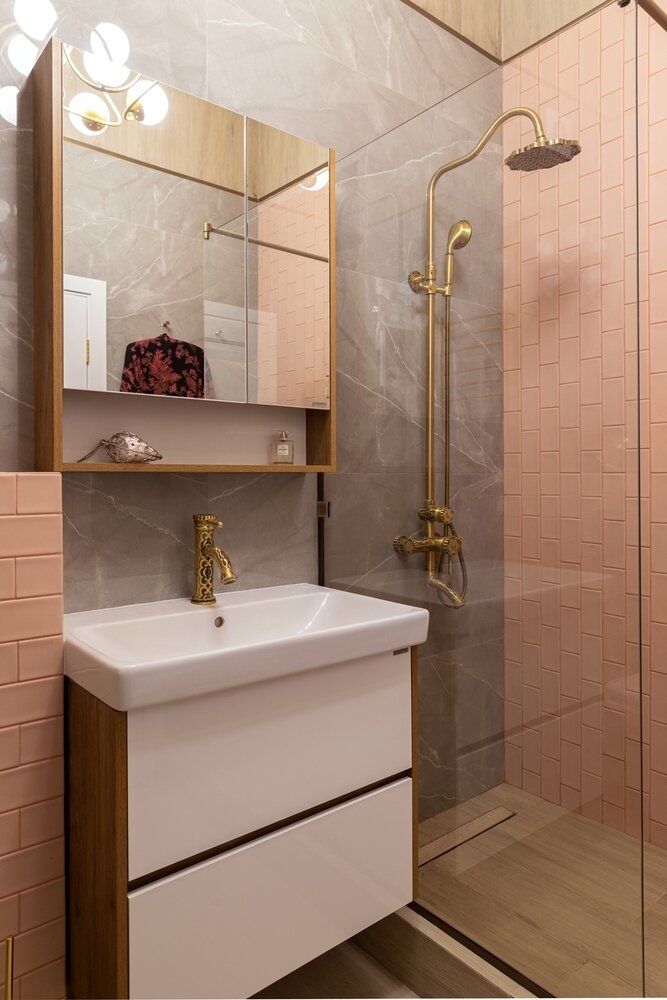 Фотография: Ванная в стиле Современный, Эклектика, Дом, Проект недели, Дом и дача, Таунхаус, 3 комнаты, 60-90 метров, Щелково, Екатерина Проскурина, KPDesign – фото на INMYROOM Фотография: Ванная в стиле Современный, Эклектика, Дом, Проект недели, Дом и дача, Таунхаус, 3 комнаты, 60-90 метров, Щелково, Екатерина Проскурина, KPDesign – фото на INMYROOM