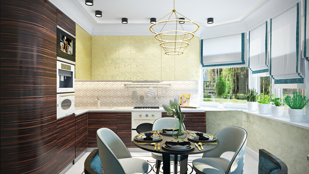 Фотография: Кухня и столовая в стиле Современный, Проект недели, Вера Николаенко, кухня в П-44Т – фото на INMYROOM