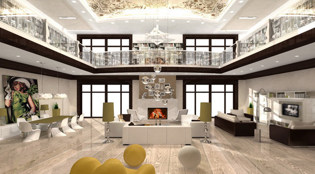 Фото из портфолио Загородный дом 1600 кв.м. – фотографии дизайна интерьеров на INMYROOM