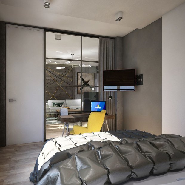 Фото из портфолио Лофт пространство для молодой пары – фотографии дизайна интерьеров на INMYROOM