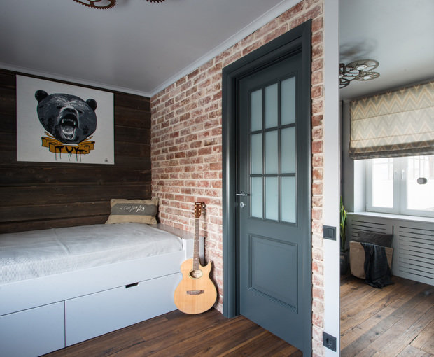 Фотография: Детская в стиле Лофт, Эклектика, Квартира, Проект недели, Москва, Блочный дом, 3 комнаты, 60-90 метров, И-209, Людмила Данилевич – фото на INMYROOM