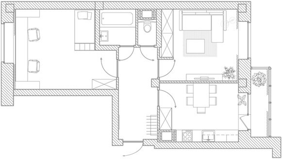 Фотография: Планировки в стиле  – фото на INMYROOM