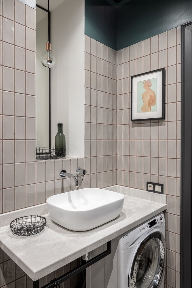 Фотография: Ванная в стиле Современный, Квартира, Проект недели, Самара, 2 комнаты, 40-60 метров, Virstak design – фото на INMYROOM Фотография: Ванная в стиле Современный, Квартира, Проект недели, Самара, 2 комнаты, 40-60 метров, Virstak design – фото на INMYROOM