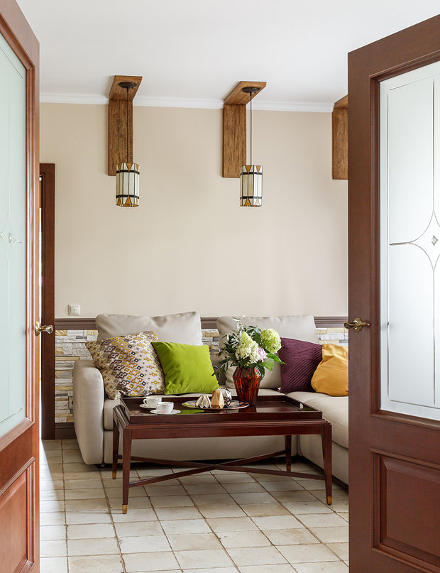 Фото из портфолио Дом из клееного бруса 680 м2 в КП "РУЗСКАЯ ГАВАНЬ" – фотографии дизайна интерьеров на INMYROOM