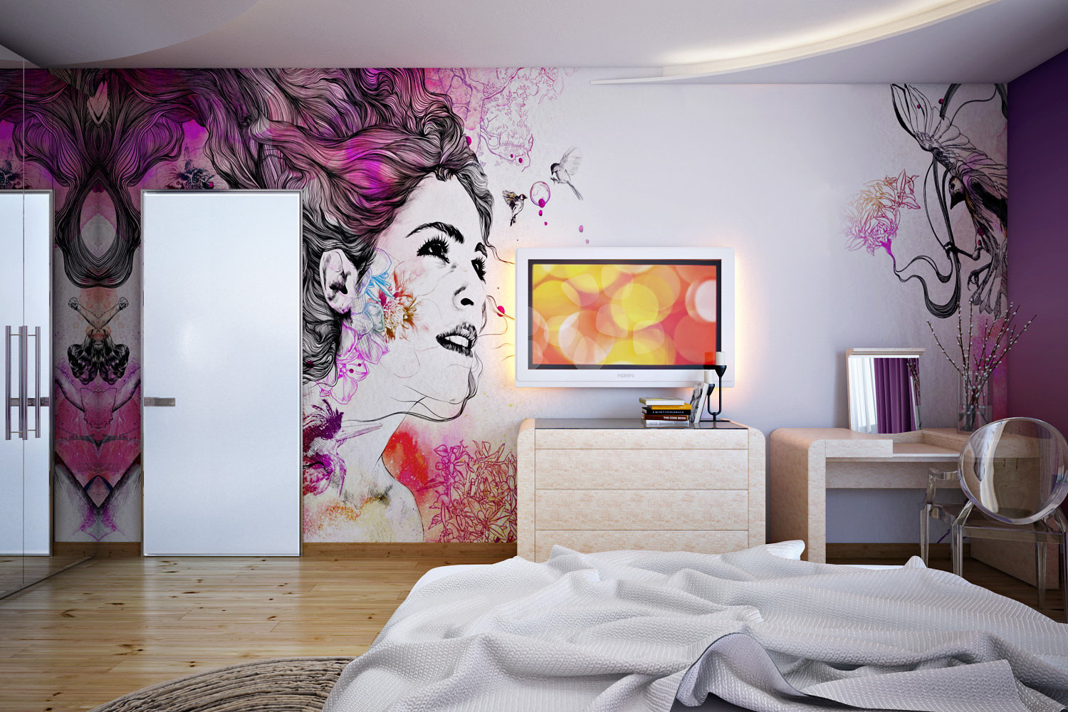 Фото из портфолио Квартира художницы в стиле поп-арт , 125 кв.м. – фотографии дизайна интерьеров на INMYROOM Фото из портфолио Квартира художницы в стиле поп-арт , 125 кв.м. – фотографии дизайна интерьеров на INMYROOM