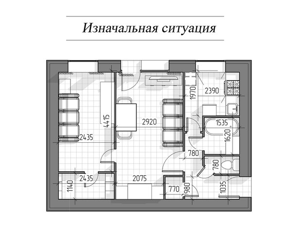Фото из портфолио Перепланировка Хрущёвки  – фотографии дизайна интерьеров на INMYROOM