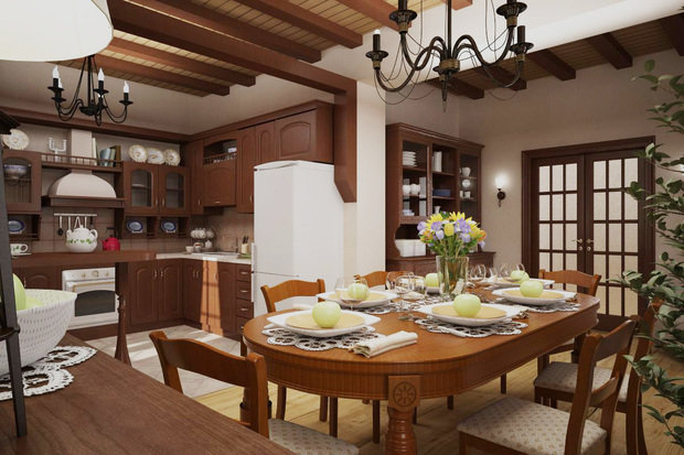 Фото из портфолио Загородный дом в Погорелках, 340 м2 – фотографии дизайна интерьеров на INMYROOM