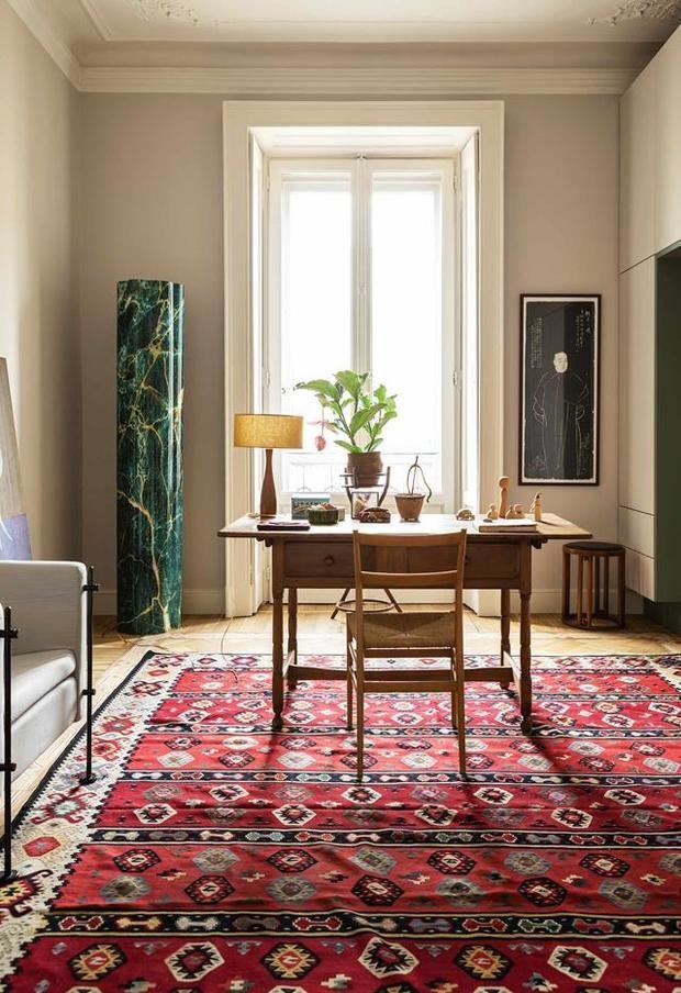 Фотография: Кабинет в стиле Скандинавский, Современный, Восточный, Эклектика, Декор интерьера, Квартира, 2 комнаты – фото на INMYROOM