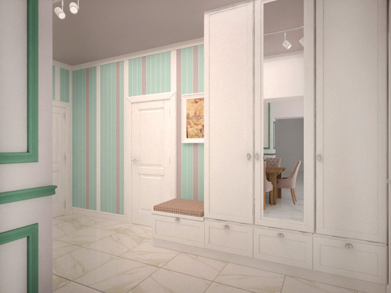 Фото из портфолио Мятное гнездышко – фотографии дизайна интерьеров на INMYROOM Фото из портфолио Мятное гнездышко – фотографии дизайна интерьеров на INMYROOM