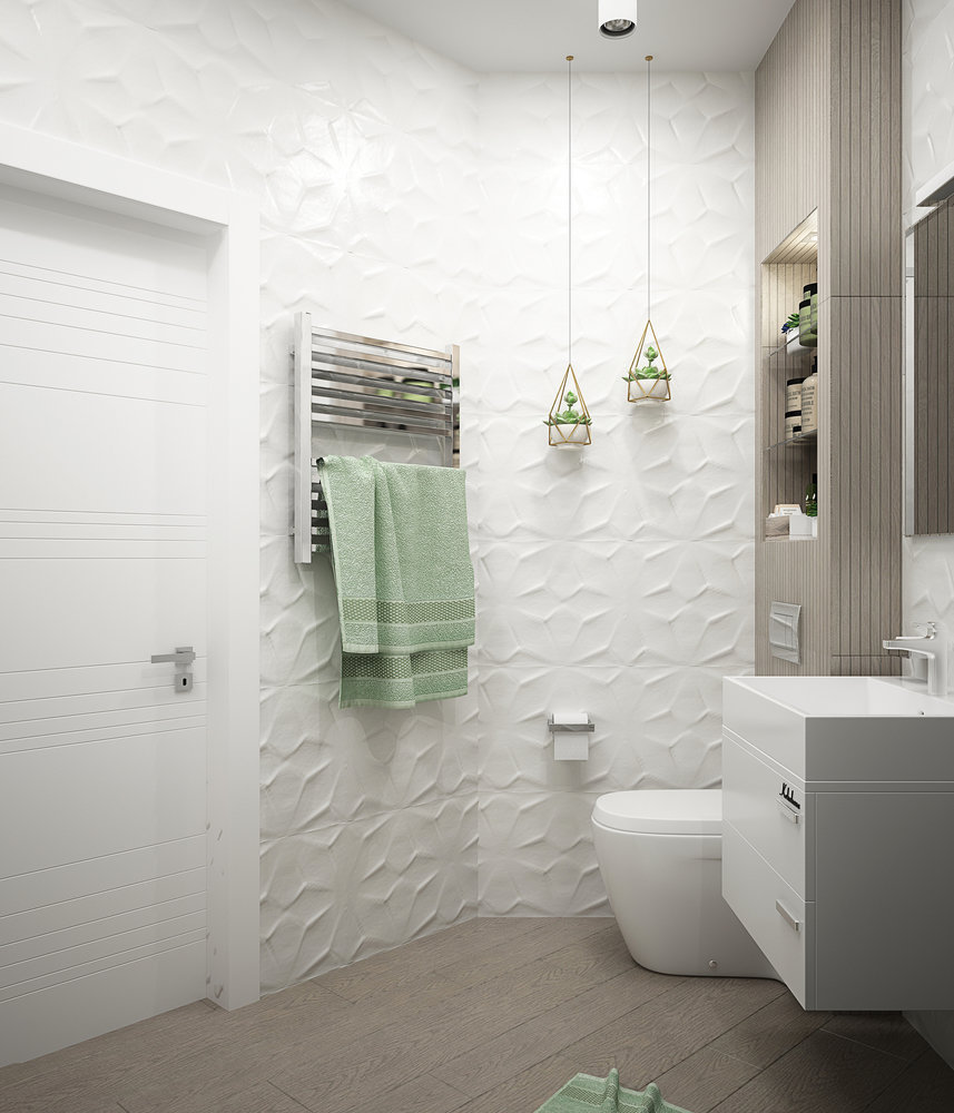 Фото из портфолио Санузел "Geometric lines" – фотографии дизайна интерьеров на INMYROOM Фото из портфолио Санузел "Geometric lines" – фотографии дизайна интерьеров на INMYROOM