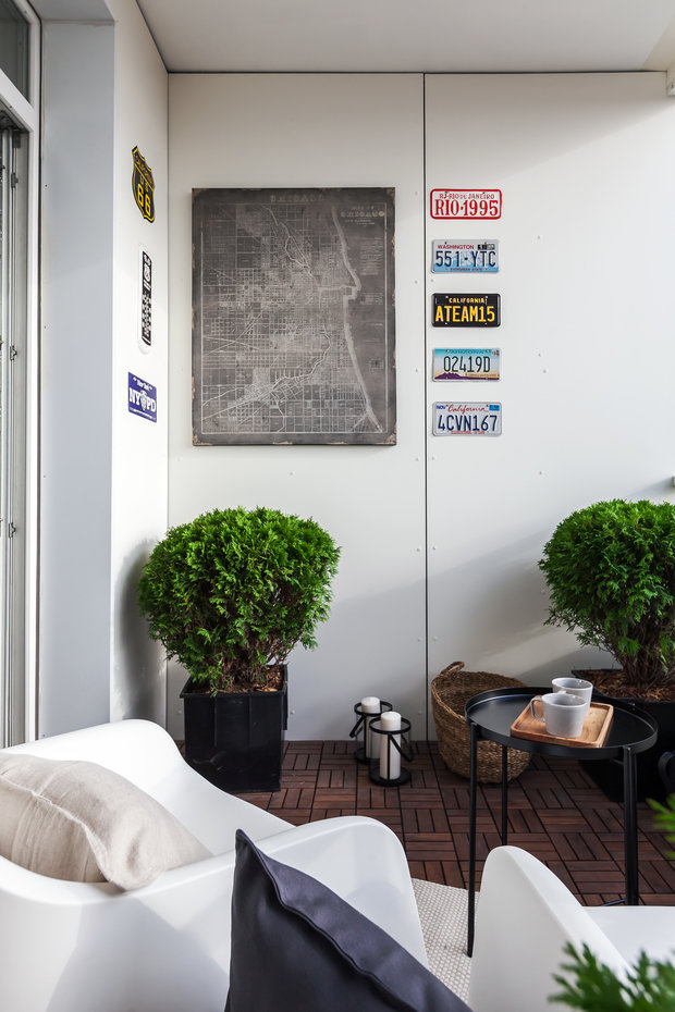 Фотография: Балкон в стиле Минимализм, Современный, Квартира, Проект дня, Химки, 3 комнаты, 60-90 метров, Flatforfox – фото на INMYROOM