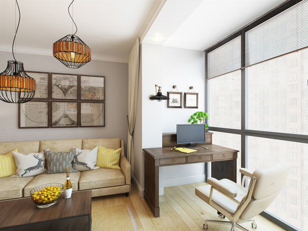 Фотография: Кабинет в стиле Прованс и Кантри, Квартира, Проект дня, Татьяна Воронцова – фото на INMYROOM