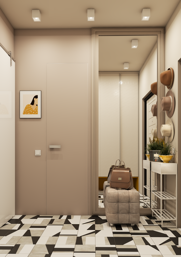 Фотография: Прихожая в стиле Современный, Квартира, Студия, Перепланировка, Москва, до 40 метров, Ольга Катюк – фото на INMYROOM Фотография: Прихожая в стиле Современный, Квартира, Студия, Перепланировка, Москва, до 40 метров, Ольга Катюк – фото на INMYROOM