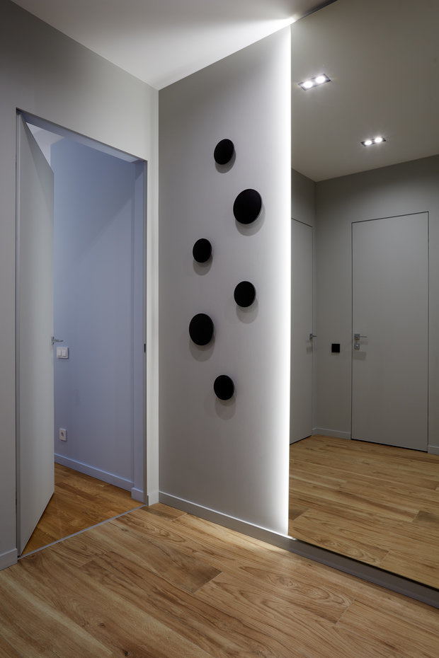 Фотография: Прихожая в стиле Современный, Квартира, Проект недели, Москва, «Атмосфера», 3 комнаты, 60-90 метров – фото на INMYROOM