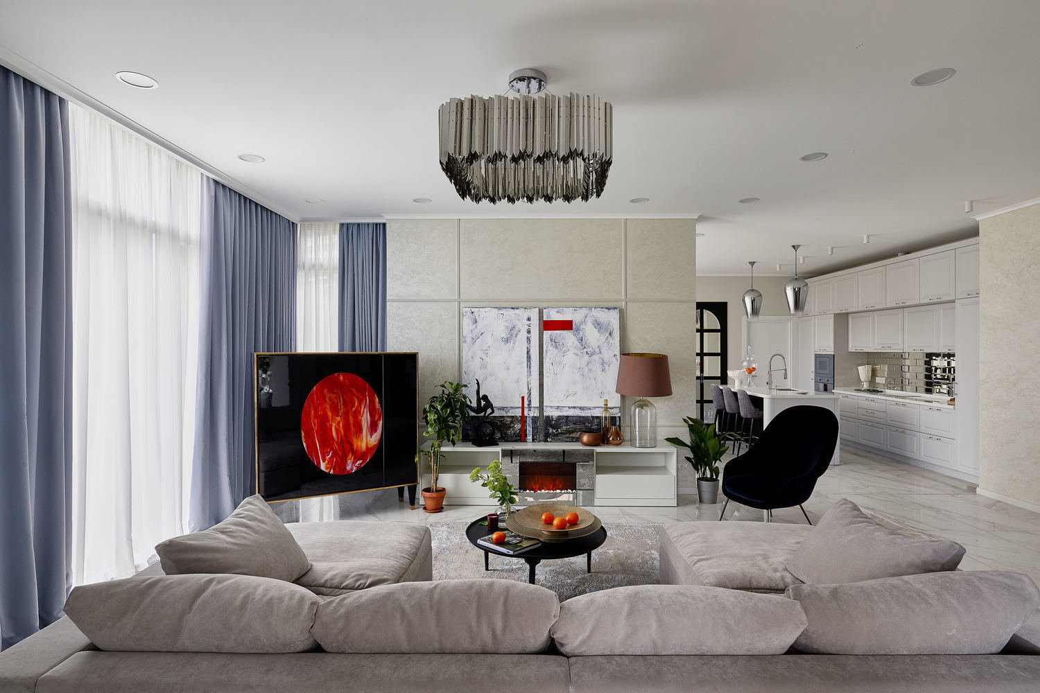 Фотография: Гостиная в стиле Классический, Современный, Эклектика, Проект недели, Таунхаус, 4 и больше, Более 90 метров, Ектерина Реброва, Елена Поворова, Бюро Home Emotions – фото на INMYROOM Фотография: Гостиная в стиле Классический, Современный, Эклектика, Проект недели, Таунхаус, 4 и больше, Более 90 метров, Ектерина Реброва, Елена Поворова, Бюро Home Emotions – фото на INMYROOM