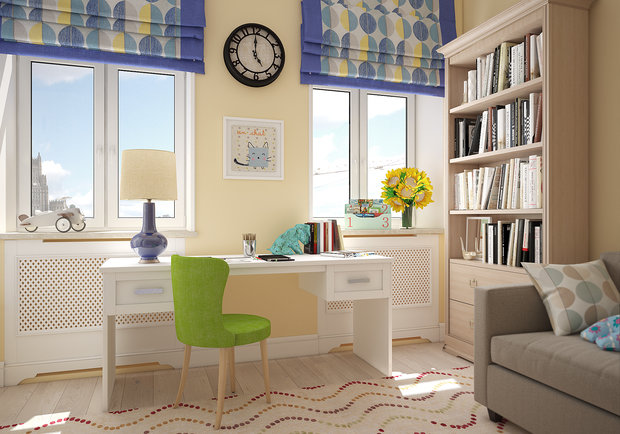 Фотография: Детская в стиле Современный, Квартира, Проект недели, Москва, Студия 3.14, Тимур Абдрахманов, Старый фонд, Мария Легчанова, двухэтажная квартира, Кирпичный дом, 4 и больше, Более 90 метров – фото на INMYROOM