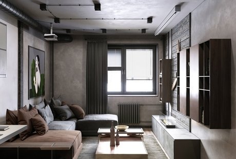 Проект Mini Loft, Москва, 54 м.кв.