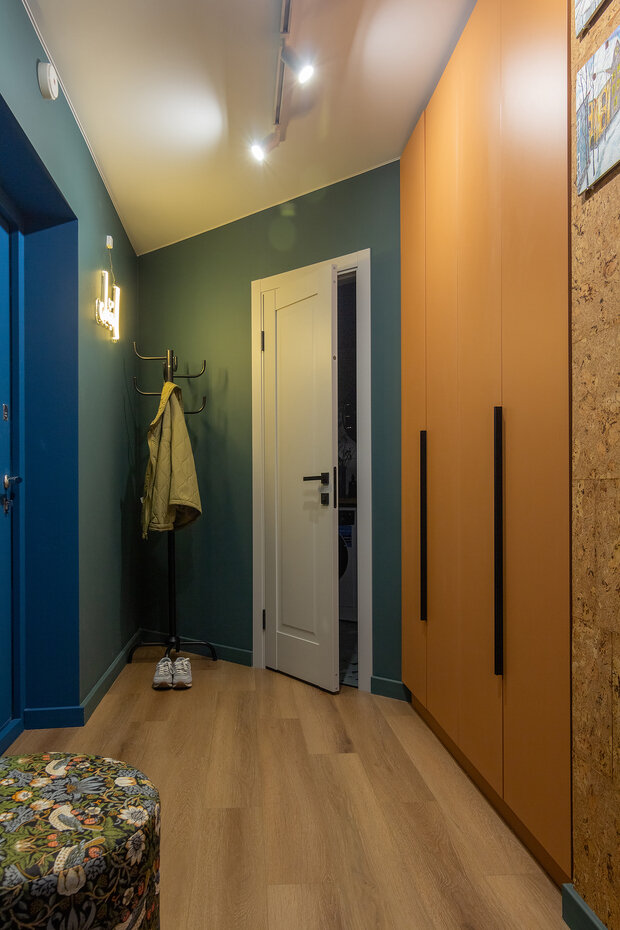 Фотография: Прихожая в стиле Современный, Малогабаритная квартира, Квартира, Студия, Проект дня, Беларусь, Монолитный дом, Блочный дом, до 40 метров, Могилев, Ольга Дубровская – фото на INMYROOM