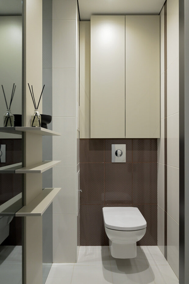 Фотография: Ванная в стиле Современный, Квартира, Проект дня, Пенза, 2 комнаты, 60-90 метров, Ольга Писарькова – фото на INMYROOM