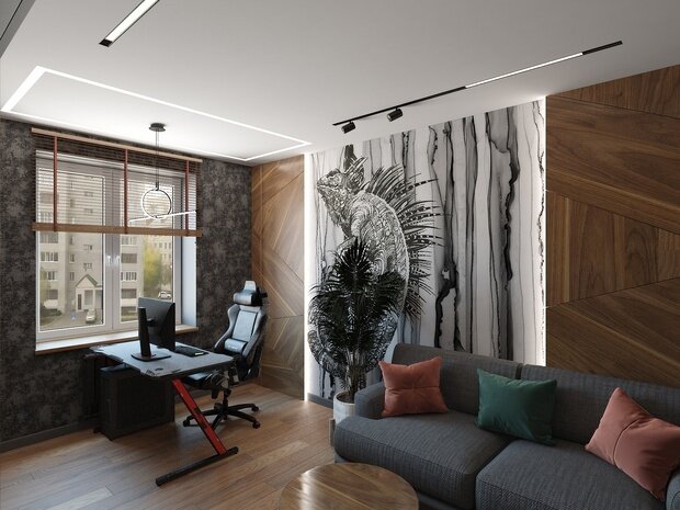 Фото из портфолио Кабинет г. Губкинский – фотографии дизайна интерьеров на INMYROOM