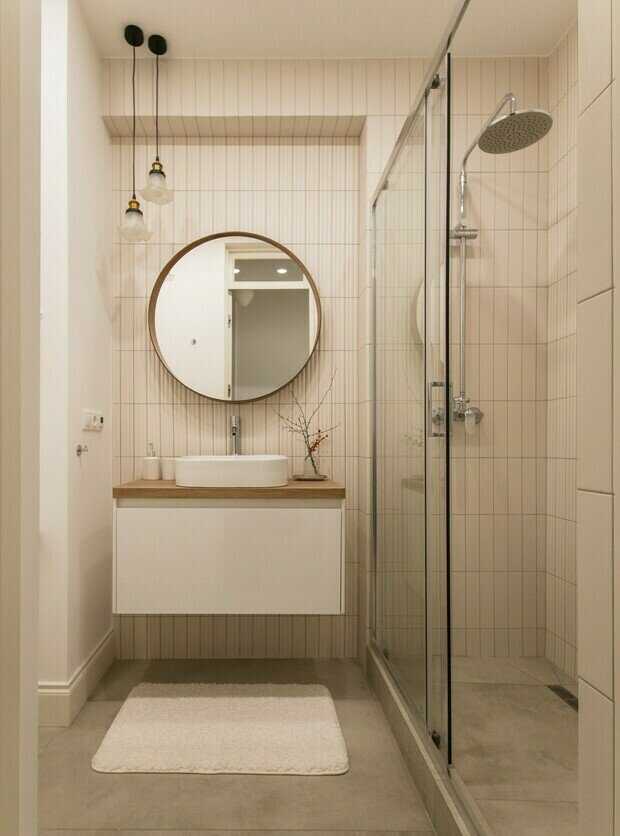 Фотография: Ванная в стиле Современный, Классический, Квартира, Проект дня, Москва, 3 комнаты, 60-90 метров, Ольга Семашева – фото на INMYROOM