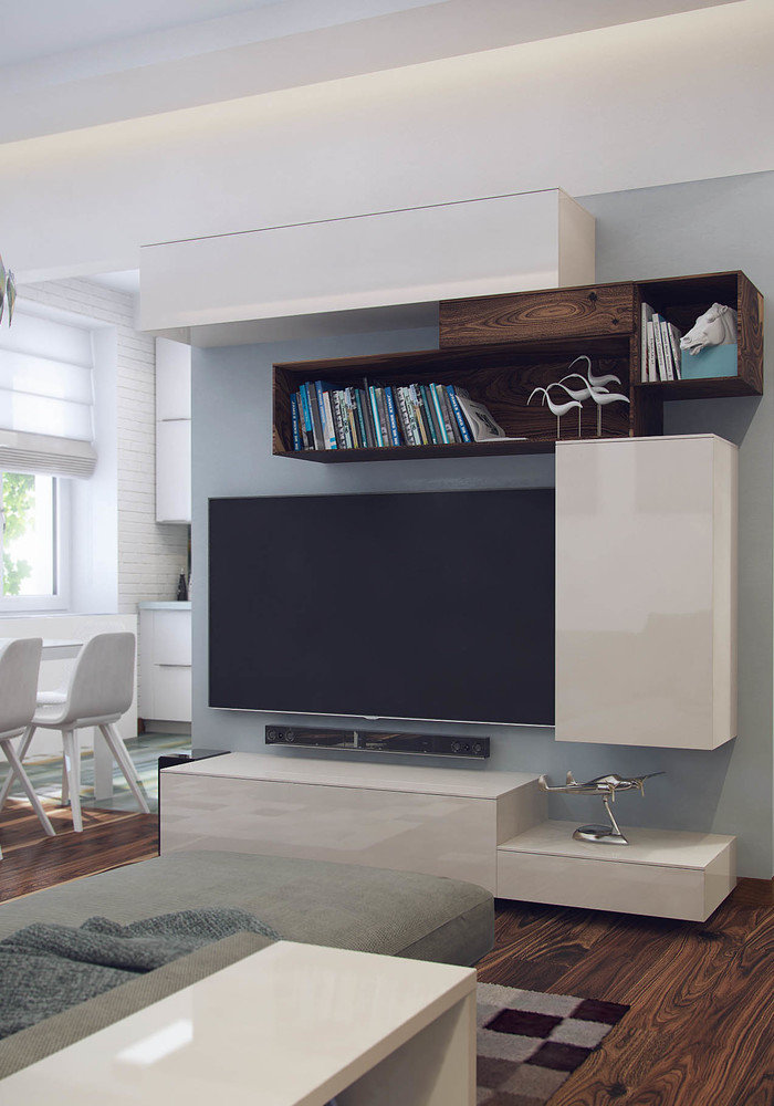 Фотография: Гостиная в стиле Современный, Эклектика, Квартира, Проект недели – фото на INMYROOM Фотография: Гостиная в стиле Современный, Эклектика, Квартира, Проект недели – фото на INMYROOM