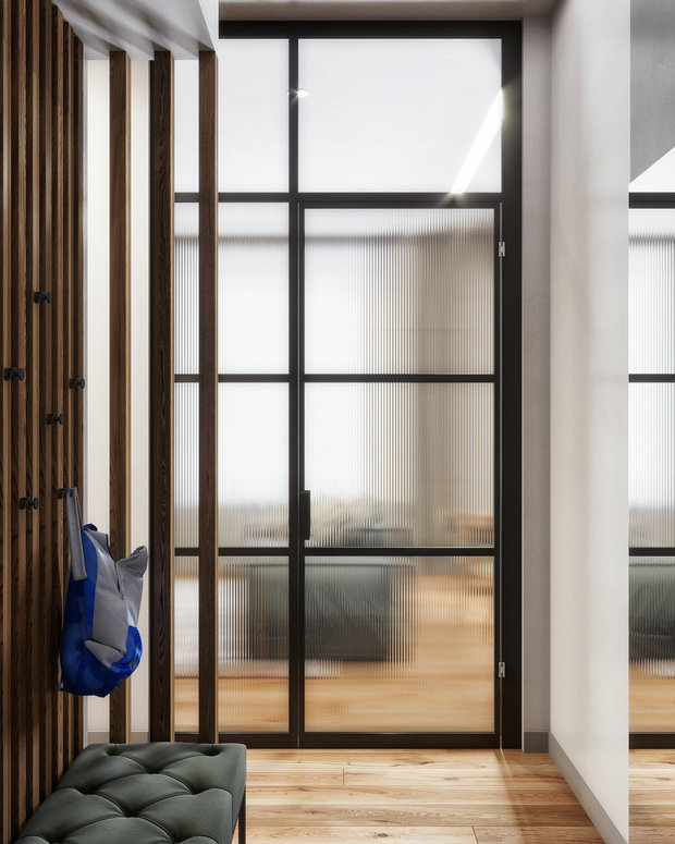 Фотография: Прихожая в стиле Современный, Лофт, Квартира, Проект недели, Москва, Эко, 2 комнаты, 60-90 метров – фото на INMYROOM